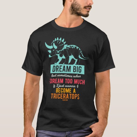 triceratops dinosaur t-shirt (Voorkant)