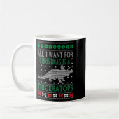Triceratops Dinosaur Ugly Christmas Design Style F Koffiemok (Links)