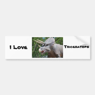 Triceratops Dinosaurs Bumpersticker
