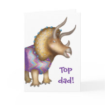 Triceratops dinosaurus 'Beste Papa' Vaderdag kaart