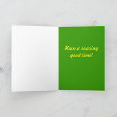  Triceratops Dinosaurus Gelukkige Verjaardag Kaart (Binnen)