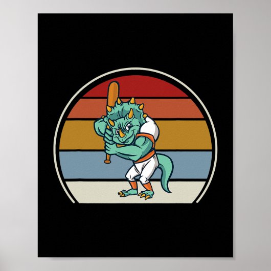 Triceratops Dinosaurus Leuke Santa Prehistorische Poster (Voorkant)