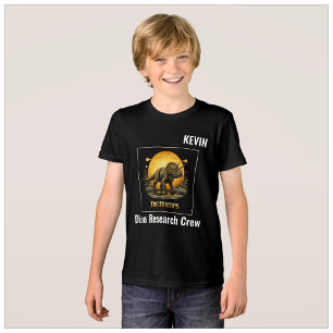 Triceratops Dinosaurus Prehistorische Maan Tri-Blend Shirt