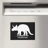 Triceratops dinosaurus silhouet magneet (Insitu (Vaatwasser))