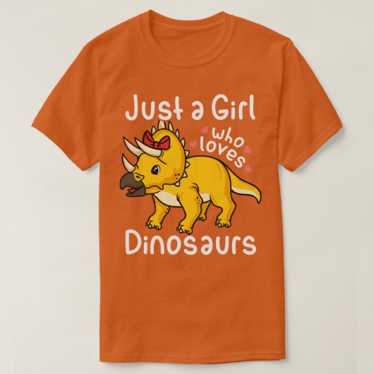Triceratops dinosaurusliefhebber t-shirt (Design voorkant)