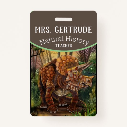 Triceratops Forest Badge (Voorkant)