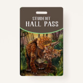 Triceratops Forest Badge (Achterkant)