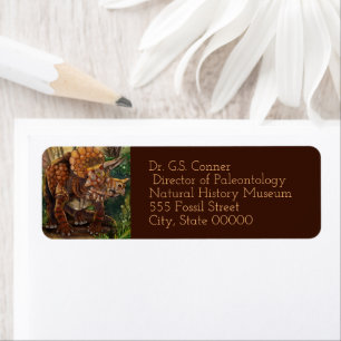 Triceratops Forest Etiket