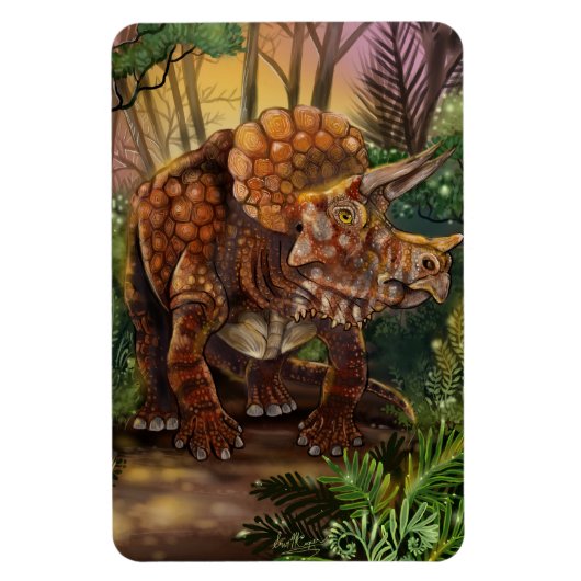 Triceratops Forest Magneet (Verticaal)