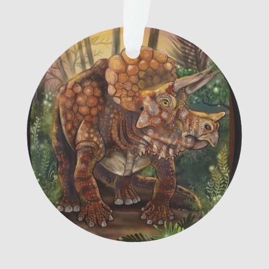 Triceratops Forest Ornament (voorkant)