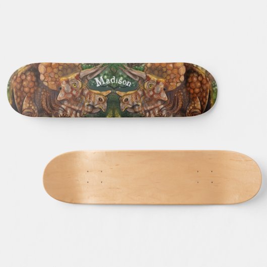 Triceratops Forest Persoonlijk Skateboard (Horizontaal)