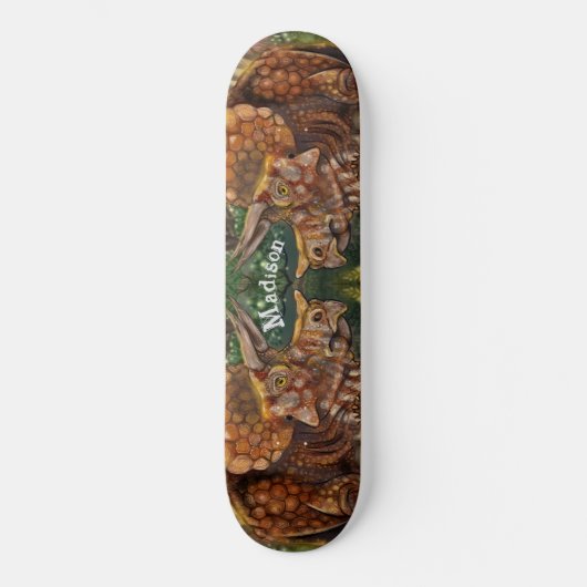Triceratops Forest Persoonlijk Skateboard (Voorkant)