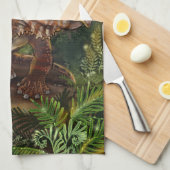 Triceratops Forest Theedoek (Quarter Fold)