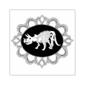 Triceratops fossiele camee rubberstempel (Afrduk)