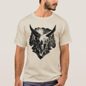 Triceratops Fossil Skull T-Shirt (Voorkant)