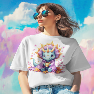 Triceratops Gewikkeld in een deken, Koffie nippen T-shirt