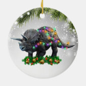 Triceratops Gift for Dinosaurs Lover Prehistorisch Keramisch Ornament (Achterkant)