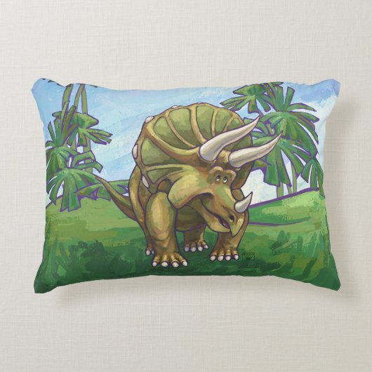 Triceratops Gifts & Accessoires Accent Kussen (Voorkant)