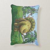 Triceratops Gifts & Accessoires Accent Kussen (Achterkant (Verticaal))
