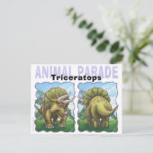 Triceratops Gifts & Accessoires Briefkaart (Staand voorkant)