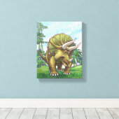 Triceratops Gifts & Accessoires Canvas Afdruk (Insitu (Houten vloer))
