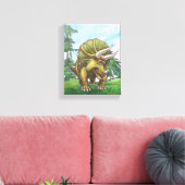 Triceratops Gifts & Accessoires Canvas Afdruk (Insitu (Woonkamer))