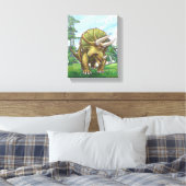 Triceratops Gifts & Accessoires Canvas Afdruk (Insitu (Slaapkamer))