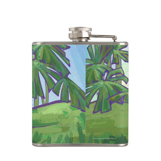 Triceratops Gifts & Accessoires Heupfles (Achterkant)