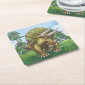 Triceratops Gifts & Accessoires Kartonnen Onderzetters (Schuin)