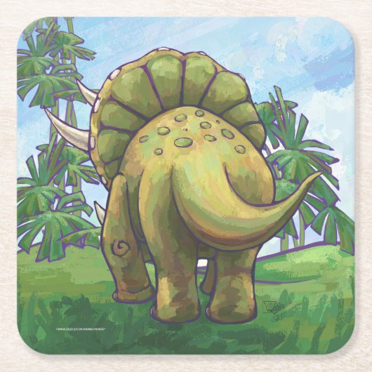 Triceratops Gifts & Accessoires Kartonnen Onderzetters (Voorkant)