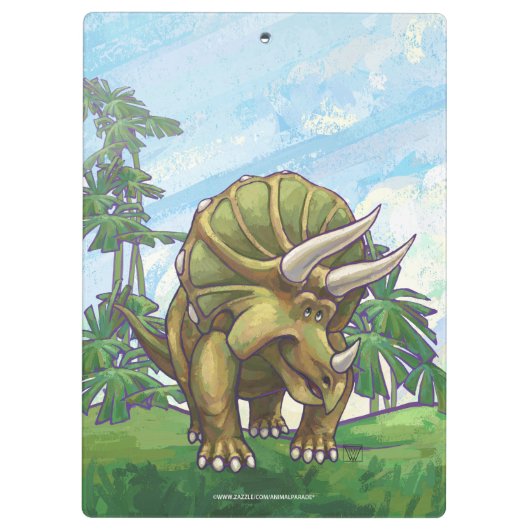 Triceratops Gifts & Accessoires Klembord (Achterkant)