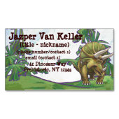 Triceratops Gifts & Accessoires Magnetisch Visitekaartje (Voorkant)