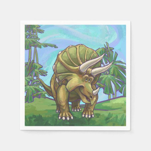 Triceratops Gifts & Accessoires Servetten (Voorkant)
