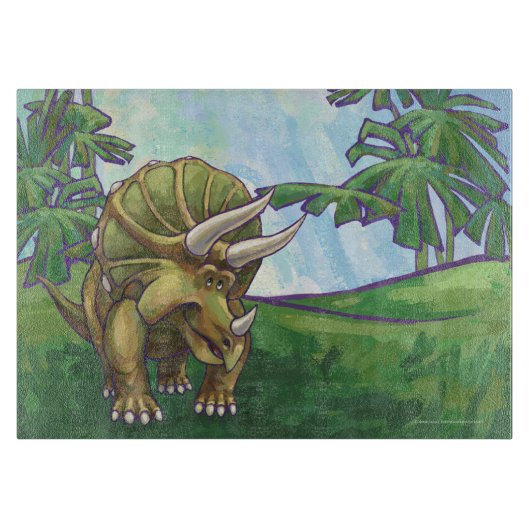 Triceratops Gifts & Accessoires Snijplank (Voorkant)