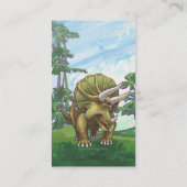 Triceratops Gifts & Accessoires Visitekaartje (Achterkant)