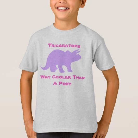 Triceratops Girls Shirt (Voorkant)