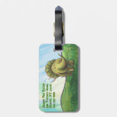 Triceratops head and Tails Bagagelabel (Achterkant verticaal)