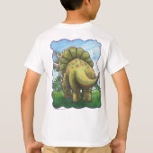 Triceratops head and Tails Kinder T-Shirts (Achterkant)