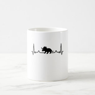 Triceratops Heartbeat dinosaur Dino Gift Ma Pap Koffiemok