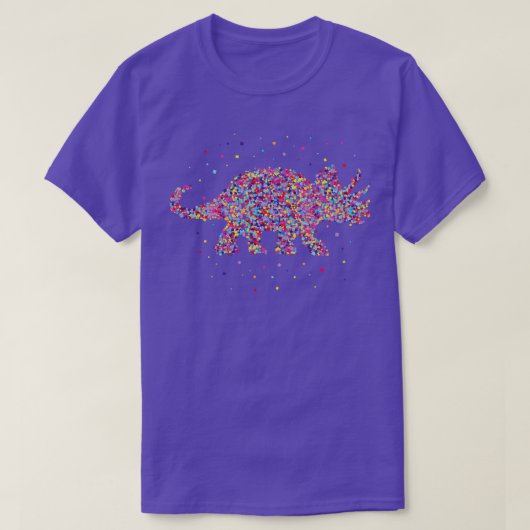 Triceratops Herbivoor Dino T-shirt (Design voorkant)