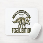 Triceratops i Dinosaur Horridus Ancient Fossils Re Muismat (Met muis)