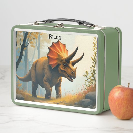 Triceratops in een bos Kind (In situ)