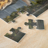 Triceratops in een Primeval Forest Legpuzzel (Zijkant)