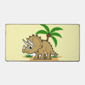 Triceratops in een tropisch klimaat. bureaumat (Voorkant)