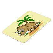 Triceratops in een tropisch klimaat. magneet (Linkerzijde)