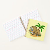 Triceratops in een tropisch klimaat. notitieboek (Binnen)