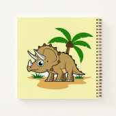 Triceratops in een tropisch klimaat. notitieboek (Achterkant)