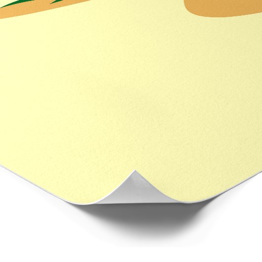 Triceratops in een tropisch klimaat. poster (Hoek)