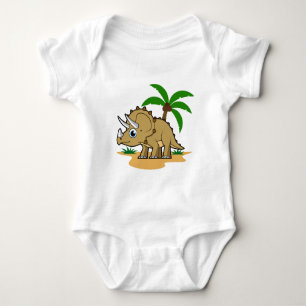 Triceratops in een tropisch klimaat. romper