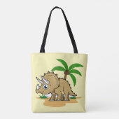 Triceratops in een tropisch klimaat. tote bag (Achterkant)